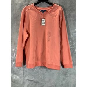 Karen Scott Sport Women's Pink Guava Crewneck Fleece Pullover Sweater SZ 2XL